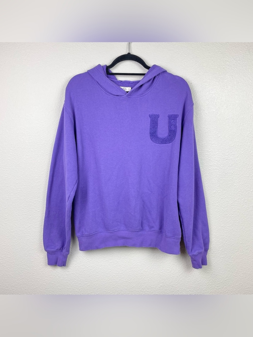 UGG Women's Medium Purple Hooded Pullover Sweater Sweatshirt Loungewear Casual